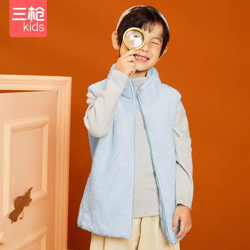 三枪儿童秋冬双面舒棉绒马甲 33.6元，三枪儿童双面舒棉绒马甲 33.6元 - 86线报