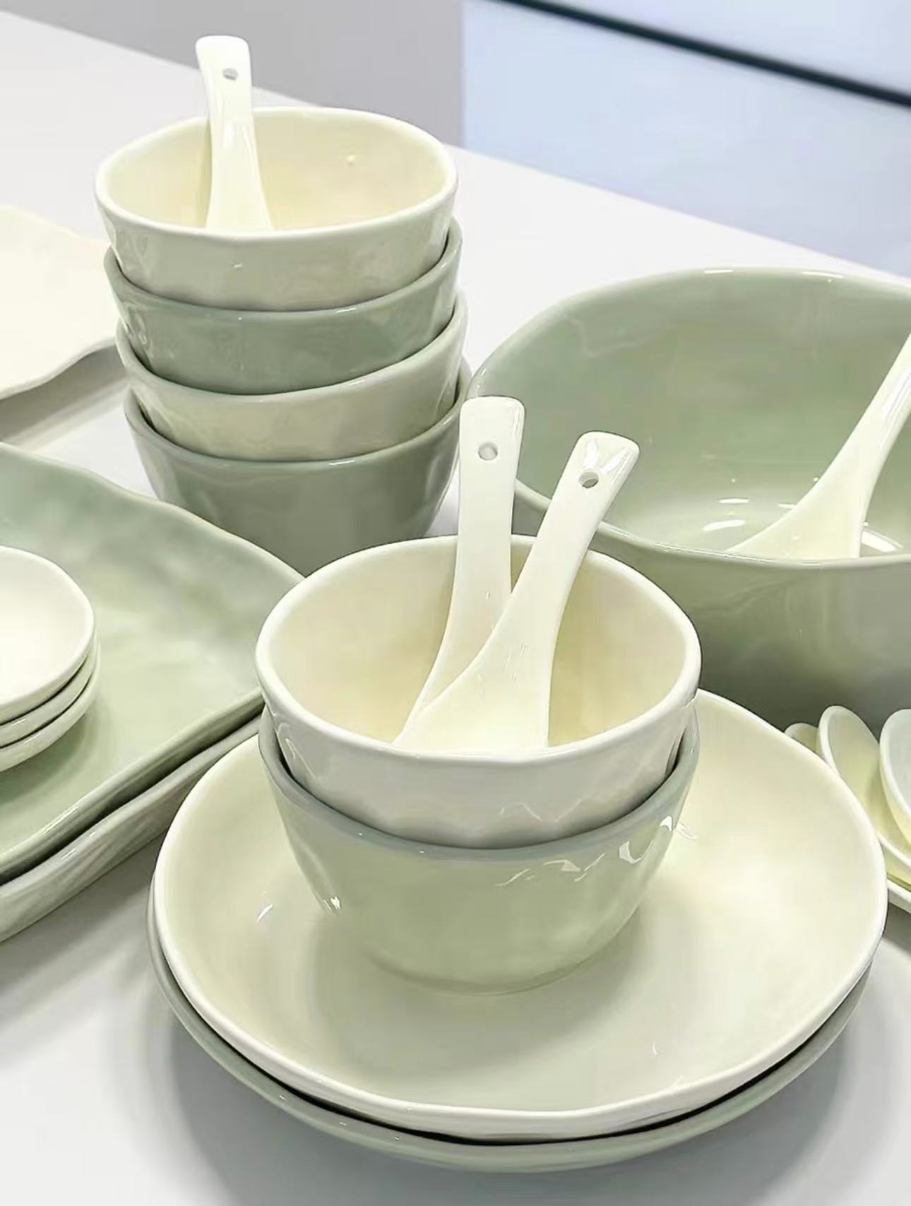 奶油风餐具陶瓷23件套 25.9元 - 86线报