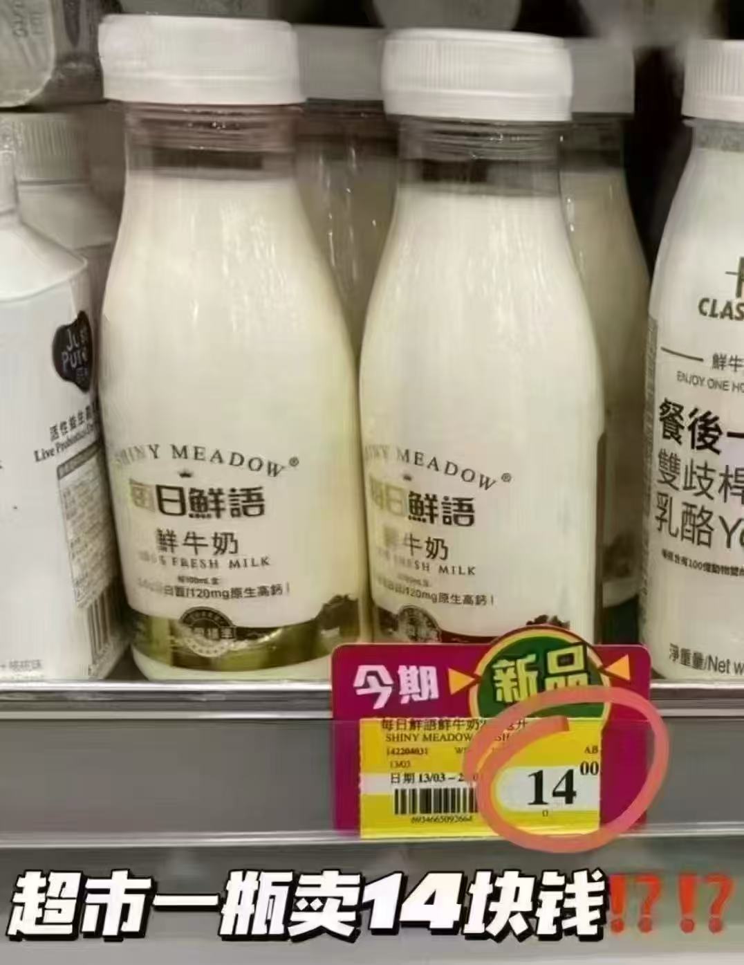 每日鲜语高钙有机鲜牛奶250m*10瓶 44元 - 线报酷