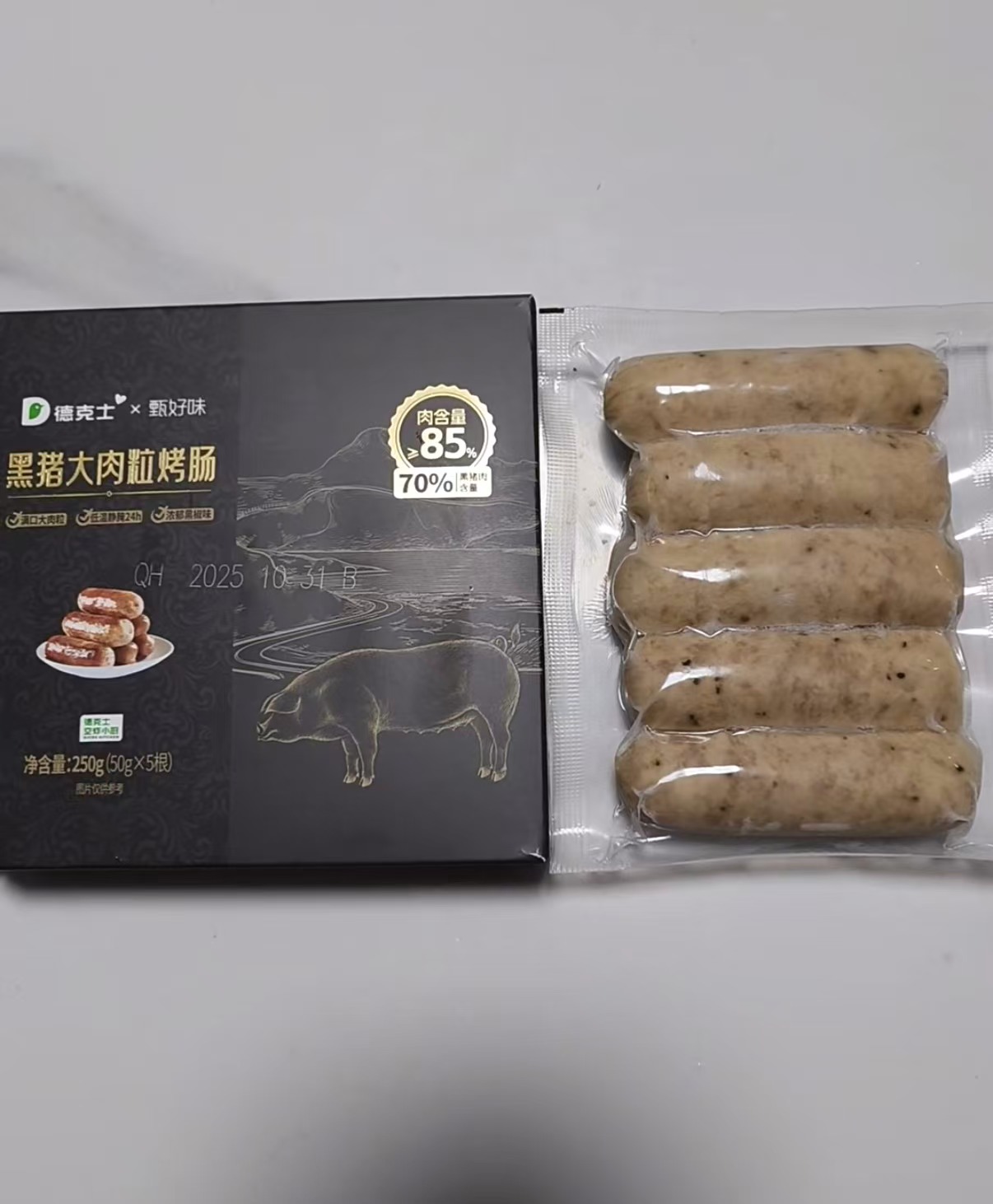 德克士爆汁大肉粒烤肠400g*2盒 31元 - 线报酷