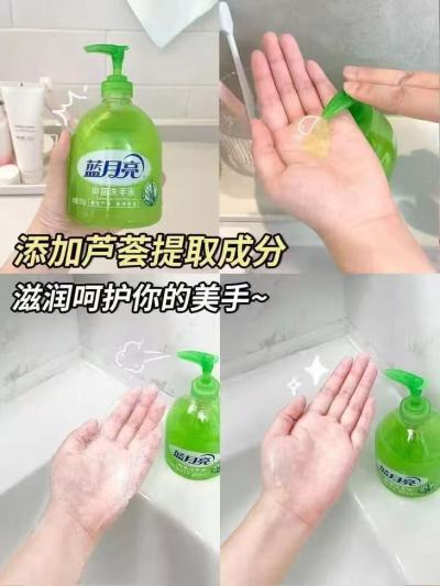 蓝月亮芦荟抑菌洗手液500g*2瓶+500g*2补充 29.9元 - 86线报