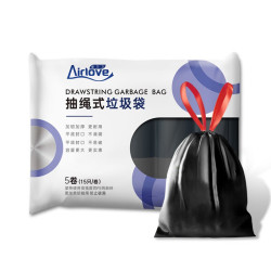 爱尔卫抽绳式垃圾袋45*50cm75只黑色 9.9元 - 线报酷