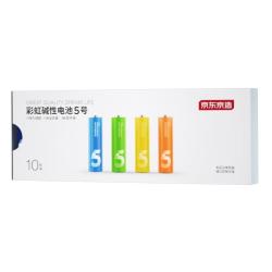 京东京造LR6S10彩虹碱性电池5号1.5V10节单色 9.43元 - 86线报