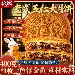 胶缤五仁黄芪党参大月饼400g 拍2件 9.9元 - 线报酷