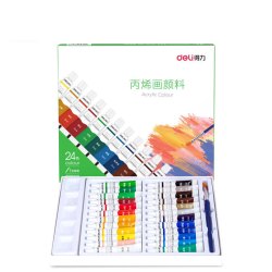 得力丙烯颜料24色5ml 9.9元 - 86线报
