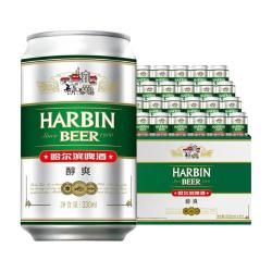 哈尔滨啤酒醇爽3.3度330ml*24罐整箱 21.22元 - 86线报