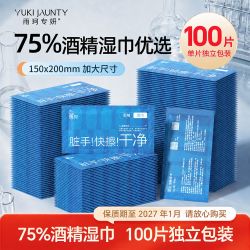 便携一次性湿巾独立包装美甲酒精棉片擦拭小物清洁杀菌75%酒精棉 9.92元 - 线报酷
