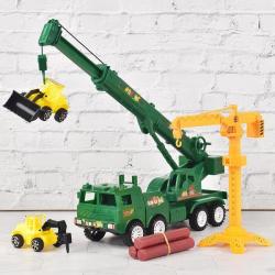 喜梦客惯性吊车工程车消防车儿童玩具汽车模型 19.6元 - 86线报
