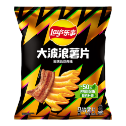 乐事大波浪薯片碳烤五花肉味135g 3.72元 - 86线报