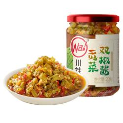川娃子贡菜双椒酱四川辣椒酱鲜椒下饭菜拌饭酱拌面哨子200g*1瓶 6.8元 - 86线报