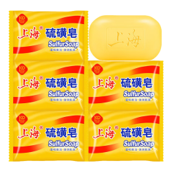 上海硫磺皂后背除螨皂抑菌净油爽肤洗脸洗澡洗头沐浴肥皂85g5块 5.9元 - 86线报