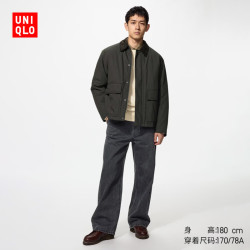 优衣库宽松廓形直筒牛仔裤/水洗产品男装492365 08深灰色 159元 - 86线报