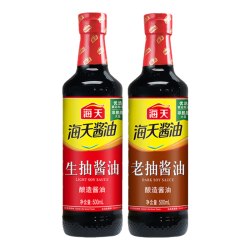 海天酿造酱油套装生抽500ml+老抽500ml 4.9元 - 86线报