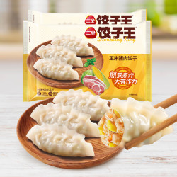 三全饺子王猪肉玉米水饺420g*2袋24只 6.9元 - 86线报