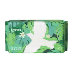 德佑一次性洗脸巾加厚飞鸟款洁面巾绵柔巾珍珠纹抽取式擦脸巾60抽1包 5.99元 - 美泡泡