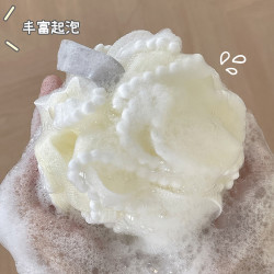 鲸意高档大号珍珠起泡沐浴花2只装 9.9元 - 美泡泡