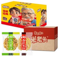 米老头休闲零食满嘴香米饼麦饼独立包装爆米花批发双脆米饼500g 10.9元 - 线报酷