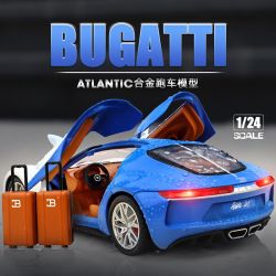 新豪迪新款1:24大号布加迪大西洋合金汽车模型仿真超跑赛车儿童男孩礼物 19.6元 - 美泡泡