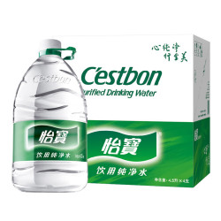 怡宝饮用水纯净水4.5L*4桶装水整箱装 24.36元 - 线报酷