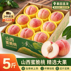 京世泽山西蜜脆桃净重4.5斤单果150g+新鲜水果 12.87元 - 86线报