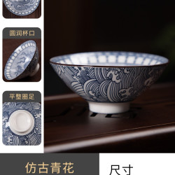瓷海饰界德化陶瓷50ml斗笠杯客杯贴花仿古青花龙凤 3.5元 - 86线报