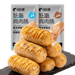 比比赞低脂鸡肉肠500g鸡胸肉原味即食高蛋白代餐饱腹休闲零食20袋 13.9元 - 86线报