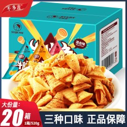 不多言妙脆角尖角脆牛脆角小包装海底怀旧捞膨化零食大礼包整箱1箱/520g/约52包牛脆角混合味 - 86线报