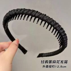 发箍女洗脸专用带齿防滑压发卡头饰新款碎发整理神器夏季头箍百搭黑色麻花发箍 3.23元 - 86线报