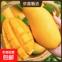 正宗海南金煌芒整箱新鲜当季水果水仙芒大芒果个大肉厚现摘直发带箱2斤装 4元 - 86线报