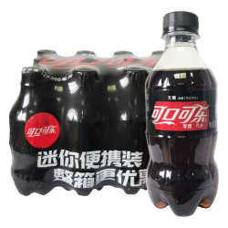 可口可乐零度Zero汽水碳酸饮料零糖零卡300ML*12瓶整箱装 10.89元 - 86线报