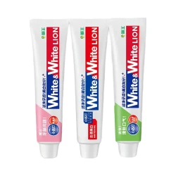 狮王White&White小苏打美白牙膏3支共360g白桃青柠葡萄 23.9元 - 线报酷