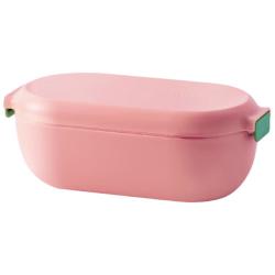 LOCK&LOCK花生造型耐热微波炉玻璃饭盒粉色1.1L+340ML*2 15.9元 - 86线报