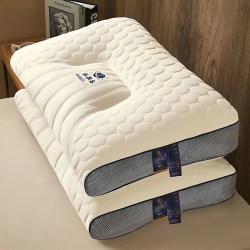 咏幻云端舱乳胶护颈枕48.0-74.0cm灰边低枕一只 19.91元 - 美泡泡