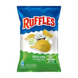 乐事RUFFLES莱芙士波浪薯片酸奶油洋葱味82gx1包 8.9元 - 86线报