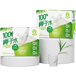 追夏果本真100％椰子水250ml10盒 10.9元 - 86线报