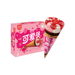 和路雪可爱多甜筒草莓口味冰淇淋雪糕冰激凌甜筒67g*4支 17.80元 - 86线报