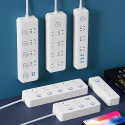 家用智能插排插座带USB孔米白色0.8米 8.9元 - 86线报