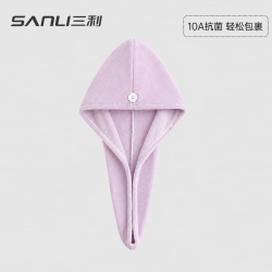 SANLI干发帽吸水速干擦头发毛巾包头巾浴帽女紫色2条 12.8元 - 86线报