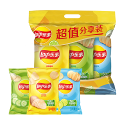 乐事薯片原味+黄瓜+青柠70克*3包组合包 28.77元 - 86线报