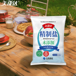 美康达未加碘精制食用海盐220g*12袋 9.9元 - 86线报
