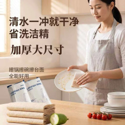 TCHY加厚丝瓜抹布厨房清洁布家10片装加大加厚240g28*28cm易清洗去污强 19.9元 - 86线报
