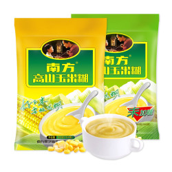 南方黑芝麻南方含糖/不添加蔗糖高山玉米糊600g营养粗杂粮速食早餐饱腹代餐 7.9元 - 86线报