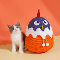 喵仙儿新品麻垫猫玩具不倒翁猫抓球蹬蹬鸡猫抓板25*21*29.5CM 39.9元 - 86线报