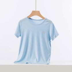 努比屋儿童莫代尔薄款短袖女童宝宝休闲T恤家居服男童半袖上衣夏季睡衣蓝110cm 9.9元 - 86线报