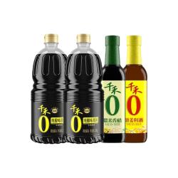 千禾酱油味极鲜生抽酱油糯米醋葱姜料酒炒菜烧菜调味1.52kg*2+500ml*2 - 86线报