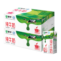 蒙牛全脂纯牛奶250ml*21包*2箱 61.8元 - 86线报