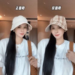 赫卡维韩版双面戴格纹鸭舌帽 18元 - 线报酷 赫卡维韩版双面戴格纹鸭舌帽 18元 - 线报酷
