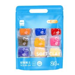 得力YC210-24 24色袋装粘土彩泥 1.9元 - 86线报