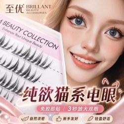 至优免胶自粘免卸假睫毛三部曲猫爪超自然款超软睫毛 6.17元 - 线报酷