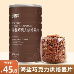 谷嘉力海盐可可烘焙燕麦片榛子巧克力坚果隔夜燕麦450g 15.8元 - 线报酷